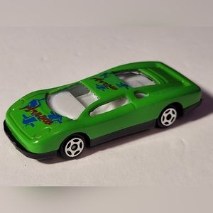 Ultra Rare Vintage Sun Toys Green "Arrow" Graphics Die-Cast 1:64 Sports Car. Thi
